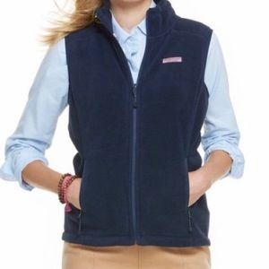 Navy Vineyard Vines Fleece Vest